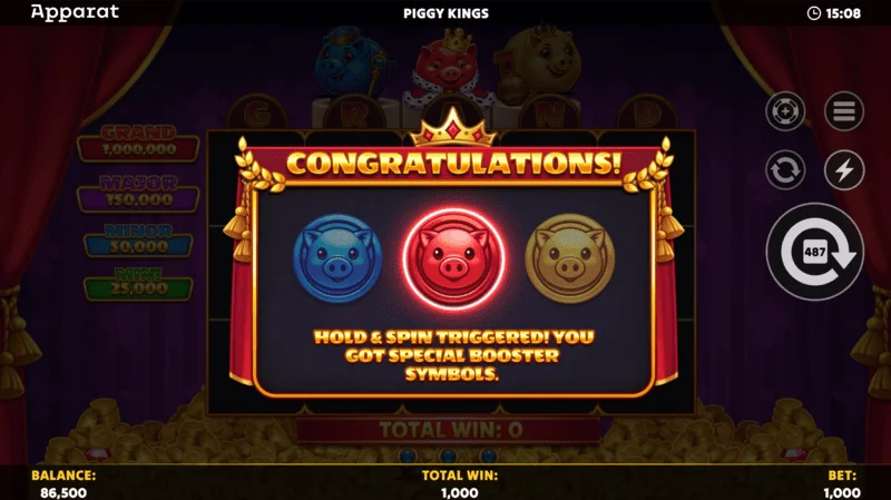 Piggy Kings - Free Spins na Crown Scatter